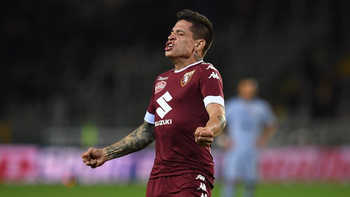 TURIN, ITALY - APRIL 29:  Manuel Iturbe of FC Torino celebrates a goal during the Serie A match between FC Torino and UC Sampdoria at Stadio Olimpico di Torino on April 29, 2017 in Turin, Italy.  (Photo by Valerio Pennicino/Getty Images) 