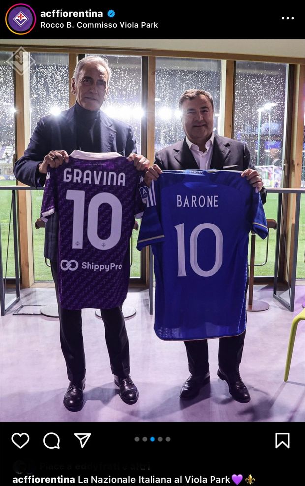 FOTO – La Nazionale Italiana fa visita al Viola Park- immagine 2