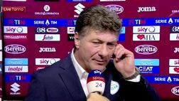 Mazzarri: “Mi brucia la sconfitta con la Juve. Non parlo di altro”. E lascia i microfoni di Sky