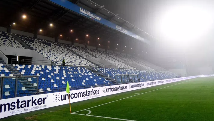 REGGIO NELL'EMILIA, ITALY - OCTOBER 23:  A general view inside the Mapei Stadium ahead of the Serie A match between US Sassuolo and Torino FC at Mapei Stadium - Città del Tricolore on October 23, 2020 in Reggio nell'Emilia, Italy. (Photo by Alessandro Sabattini/Getty Images)
