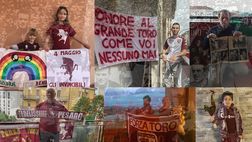 Video – Il flash mob del 4 maggio: i balconi si colorano di granata