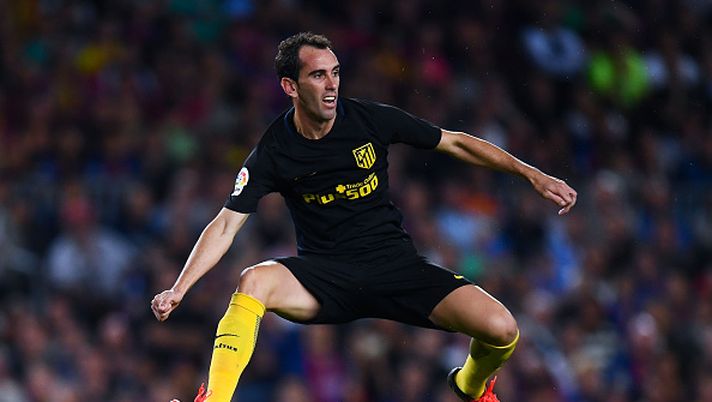 Diego Godin, difensore dell'Atletico Madrid. E' stato accostato al Milan (credits: GETTY images) 