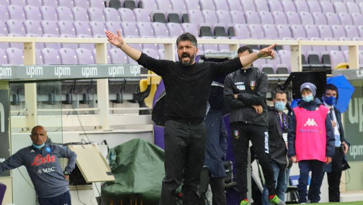 GERMOGLI PH: 16 MAGGIO 2021 FIRENZE STADIO ARTEMIO FRANCHI SERIE A FIORENTINA VS NAPOLI NELLA FOTO GENNARO GATTUSO MISTER NAPOLI 