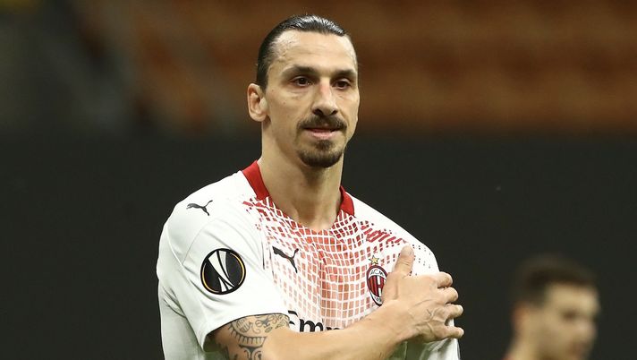 Zlatan Ibrahimovic (attaccante AC Milan), qui durante Milan-Stella Rossa 1-1 (Europa League 2020-2021) | News (Getty Images) Zlatan Ibrahimovic AC Milan