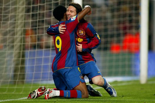 Eto'o Messi (getty images) Eto'o Messi (getty images)