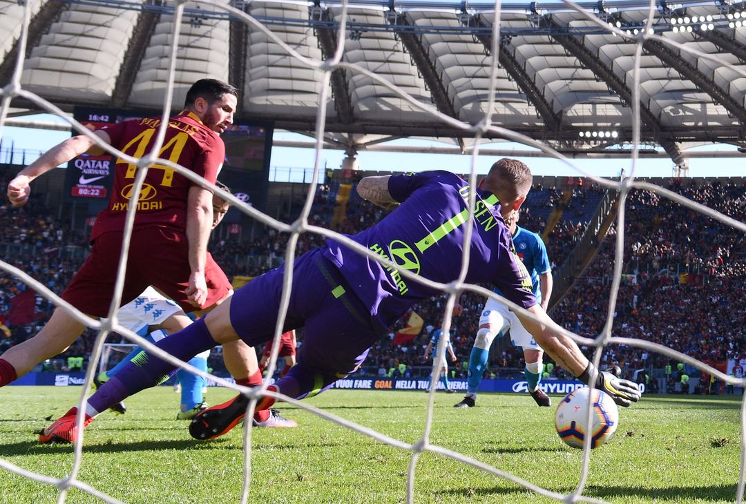  Foto Alfredo Falcone - LaPresse31/03/2019 Roma ( Italia)Sport CalcioRoma - NapoliCampionato di Calcio Serie A Tim 2018 2019 - Stadio Olimpico di RomaNella foto:gol aminPhoto Alfredo Falcone - LaPresse31/03/2019 Roma (Italy)Sport SoccerRoma - NapoliItalian Football Championship League A Tim 2018 2019 - Olimpico Stadium of RomaIn the pic:gol amin 