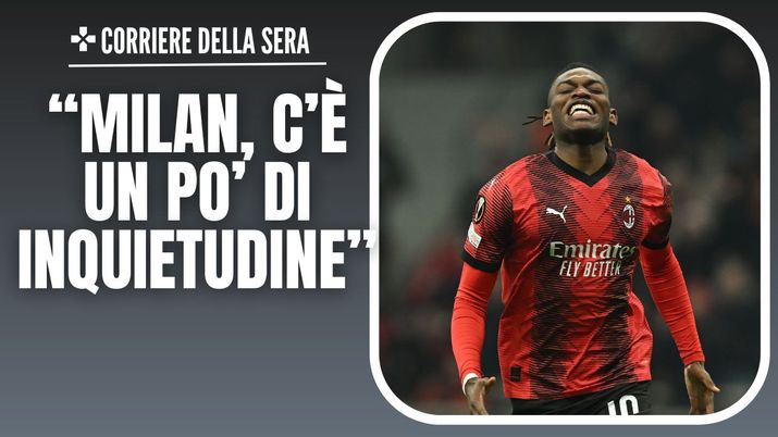 esultanza gol Rafael Leao AC Milan Milan-Rennes 3-0 Europa League 2023-2024