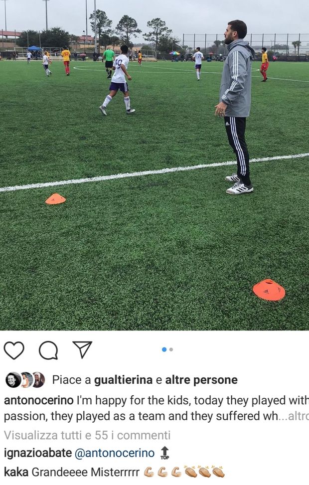 Abate e Kakà sui social si sono subito complimentati con Nocerino Abate e Kakà sui social si sono subito complimentati con Nocerino