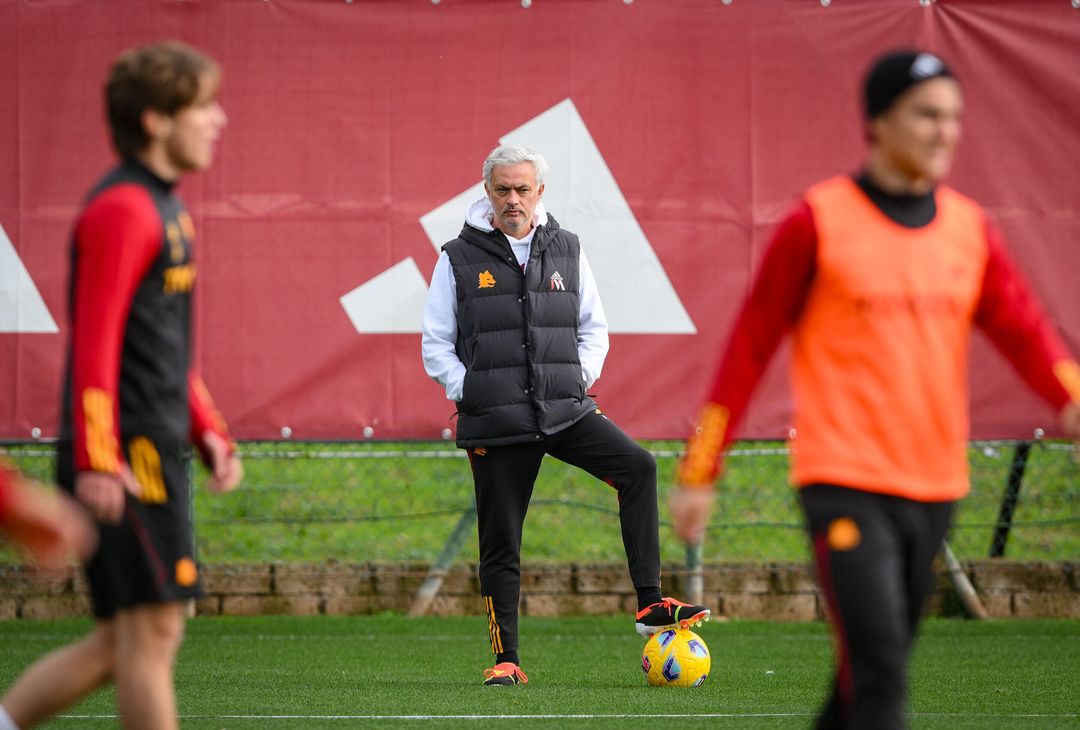 Roma, la rifinitura alla vigilia dell’Atalanta – FOTOGALLERY - immagine 21