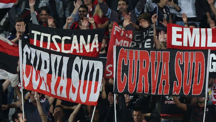 tifosi rossoneri Fiorentina Milan