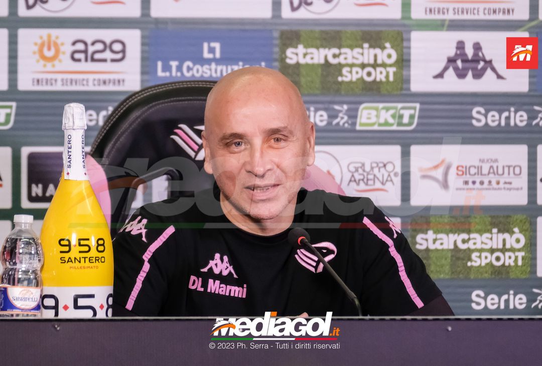 FOTO PALERMO, verso il l’Ascoli: Mister Eugenio Corini in sala stampa (Gallery) - immagine 28