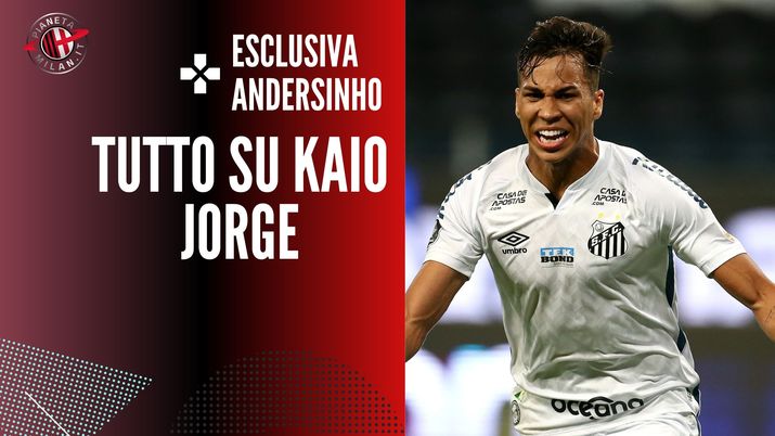 Kaio Jorge (attaccante Santos), obiettivo di calciomercato del Milan | AC Milan News (Getty Images) 
