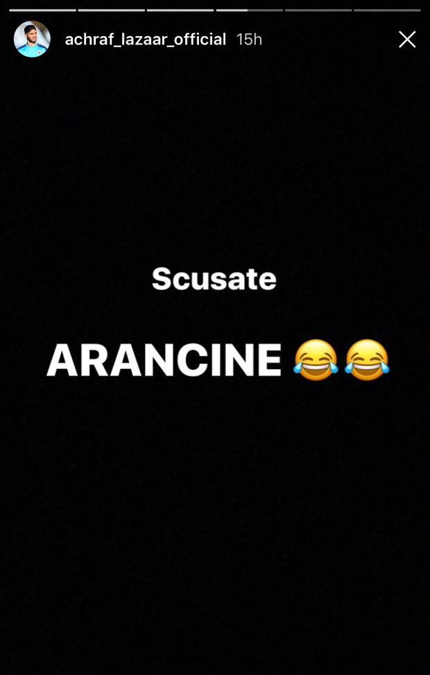  dal profilo Instagram di Achraf Lazaar 