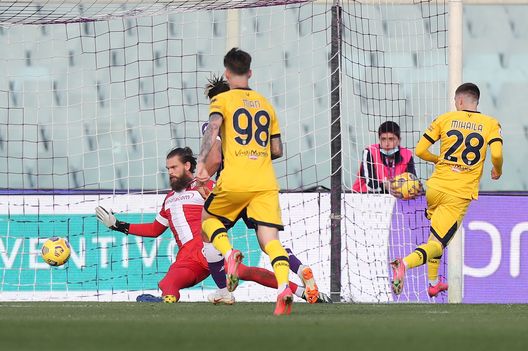 FLORENCE, ITALY - MARCH 07: Valentin Nihaila of Parma Calcio scores a goal during the Serie A match between ACF Fiorentina and Parma Calcio at Stadio Artemio Franchi on March 7, 2021 in Florence, Italy. (Photo by Gabriele Maltinti/Getty Images) FLORENCE, ITALY - MARCH 07: Valentin Nihaila of Parma Calcio scores a goal during the Serie A match between ACF Fiorentina and Parma Calcio at Stadio Artemio Franchi on March 7, 2021 in Florence, Italy. (Photo by Gabriele Maltinti/Getty Images)
