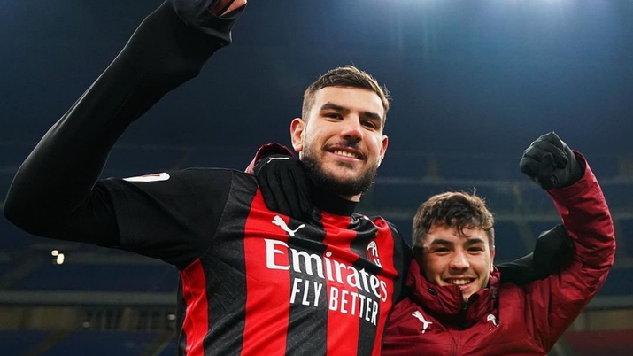Theo Hernandez e Brahim Diaz, giocatori dell'AC Milan (Twitter Theo Hernandez) 