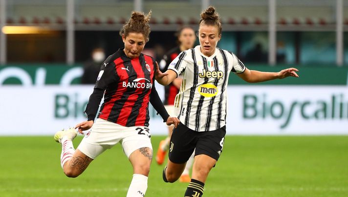 Miriam Longo, calciatrice del Milan Femminile (Getty Images) 