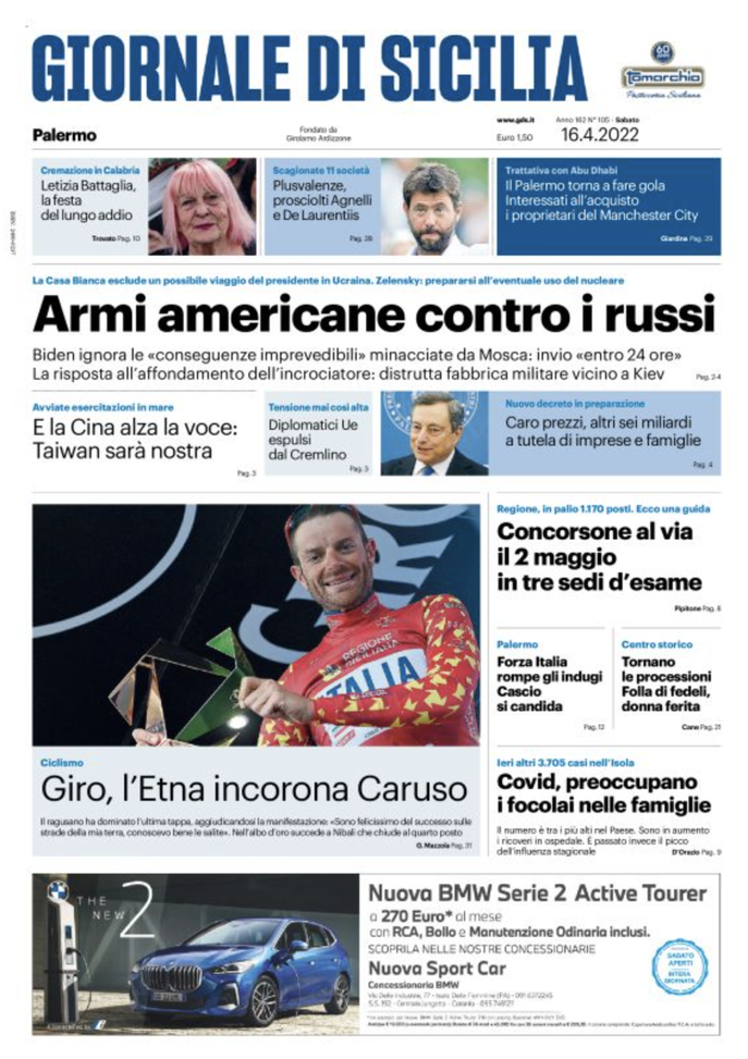 prima pagina