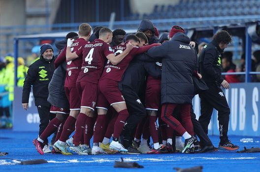 EMPOLI, ITALY - JANUARY 28: Arnaldo Antonio Sanabria Ayala of Torino FC celebrates after scoring a goal during the Serie A match between Empoli FC and Torino FC at Stadio Carlo Castellani on January 28, 2023 in Empoli, Italy. (Photo by Gabriele Maltinti/Getty Images) Torino