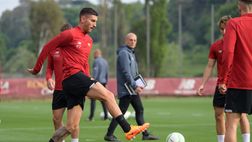 Roma in campo per preparare la semifinale contro il Leicester – FOTO GALLERY