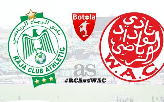 Gli stemmi dei due club protagonisti del derby di Casablanca Gli stemmi dei due club protagonisti del derby di Casablanca