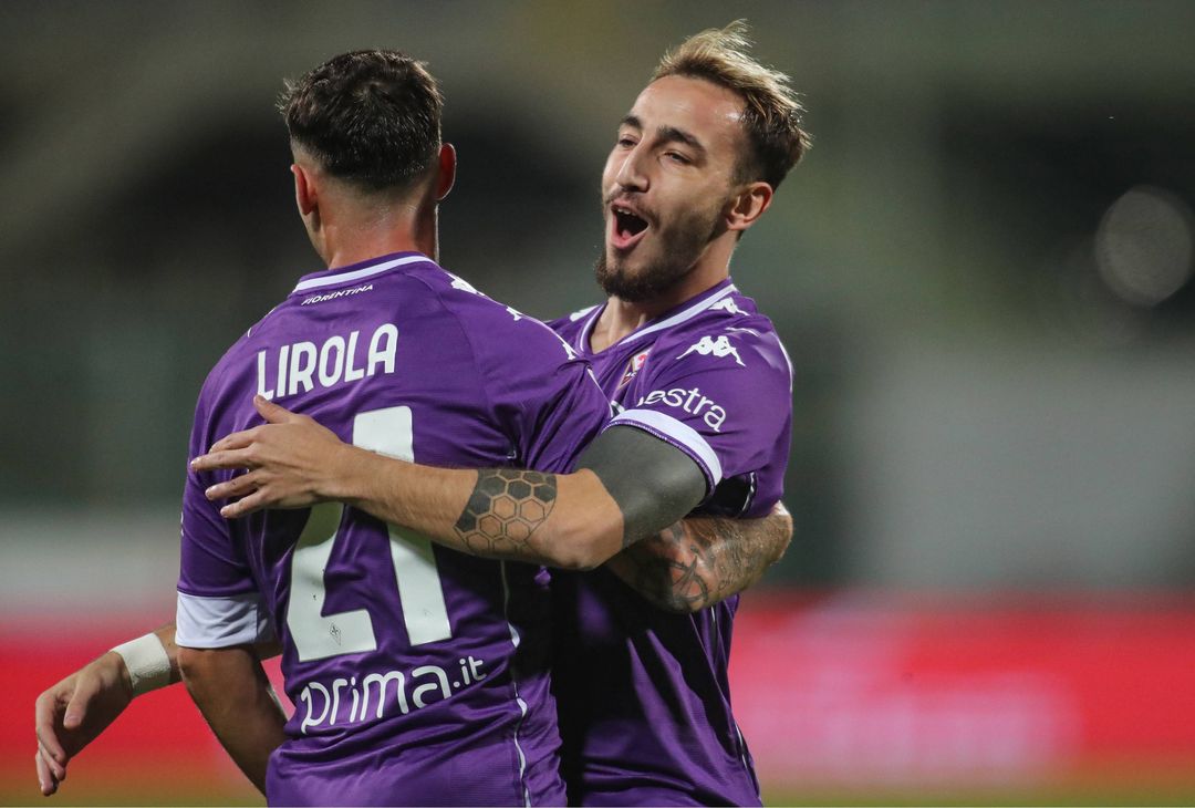  GERMOGLI PH: 25 OTTOBRE2020  FIRENZE STADIO ARTEMIO FRANCHI CAMPIONATO SERIE A TIM FIORENTINA VS UDINESE GOL ESULTANZA CASTROVILLI  