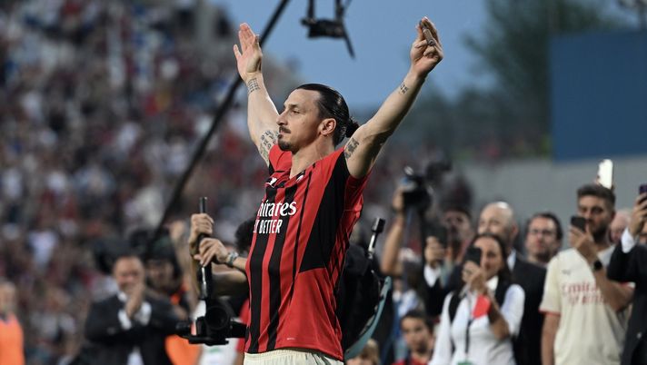 Zlatan Ibrahimovic AC Milan Sassuolo-Milan 0-3 Serie A 2021-2022