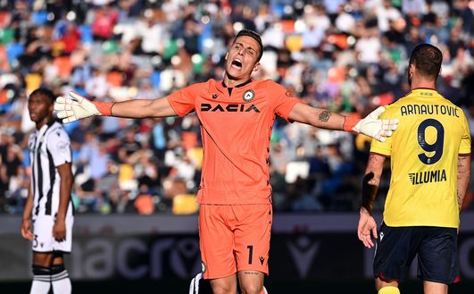 UDINE, ITALY - OCTOBER 17: Marco Silvestri of Udinese Calcio reacts during the Serie A match between Udinese Calcio and Bologna FC at Dacia Arena on October 17, 2021 in Udine, Italy. (Photo by Alessandro Sabattini/Getty Images) Consigli Fantcalcio, 3 portieri per la sesta giornata: occasione Gollini, fiducia Musso!- immagine 3