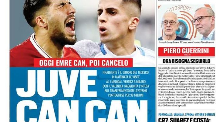 Prima Pagina, Tuttosport: “Juve Can Can. Napoli scatenato. Serie A in bilico: il messaggio è risibile. CR7, Suarez e Costa…” Prima Pagina, Tuttosport: “Juve Can Can. Napoli scatenato. Serie A in bilico: il messaggio è risibile. CR7, Suarez e Costa…”