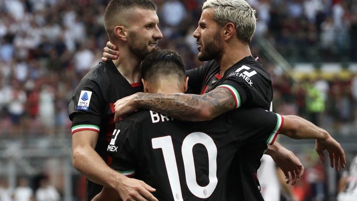 Rebic Brahim Díaz Theo Hernández AC Milan Milan-Udinese 4-2 Serie A 2022-2023
