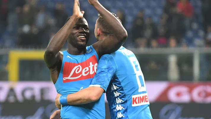 Kalidou Koulibaly e Fabian Ruiz (Photo by Ciro Sarpa SSC NAPOLI via Getty Images)