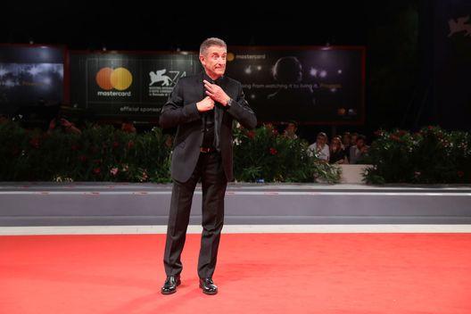 VENICE, ITALY - SEPTEMBER 04: Ezio Greggio walks the red carpet ahead of the 'Michael Jackson's Thriller 3D' screening during the 74th Venice Film Festival at Sala Grande on September 4, 2017 in Venice, Italy. (Photo by Vittorio Zunino Celotto/Getty Images)
