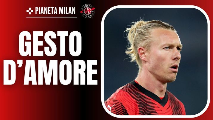 Simon Kjaer AC Milan Milan-Slavia Praga 4-2 Europa League 2023-2024