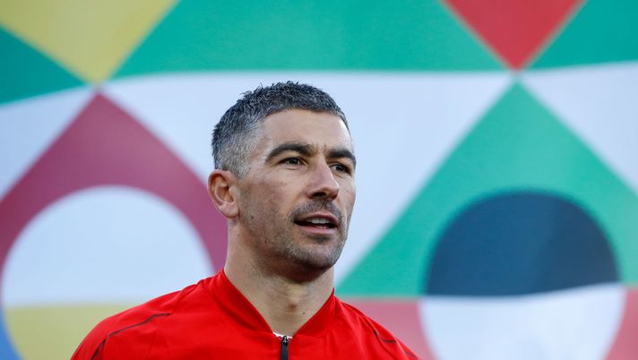 BELGRADE, SERBIA - NOVEMBER 17: Aleksandar Kolarov of Serbia looks on prior to the UEFA Nations League C group four match between Serbia and Montenegro at stadium Rajko Mitic on November 17, 2018 in Belgrade, Serbia. (Photo by Srdjan Stevanovic/Getty Images) BELGRADE, SERBIA - NOVEMBER 17: Aleksandar Kolarov of Serbia looks on prior to the UEFA Nations League C group four match between Serbia and Montenegro at stadium Rajko Mitic on November 17, 2018 in Belgrade, Serbia. (Photo by Srdjan Stevanovic/Getty Images)