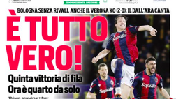 Bologna, continua il sogno Champions: i titoli dei giornali