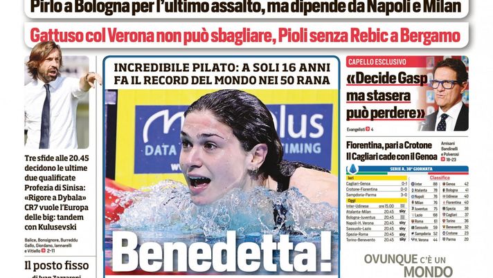 EDICOLA CDS / La Juve è adesso: dopo 10 anni rischia. Dipende da Napoli e Milan 