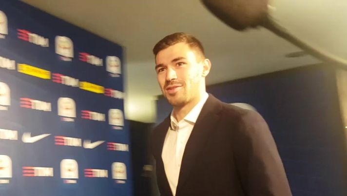 Il capitano del Milan Alessio Romagnoli in Lega Calcio 