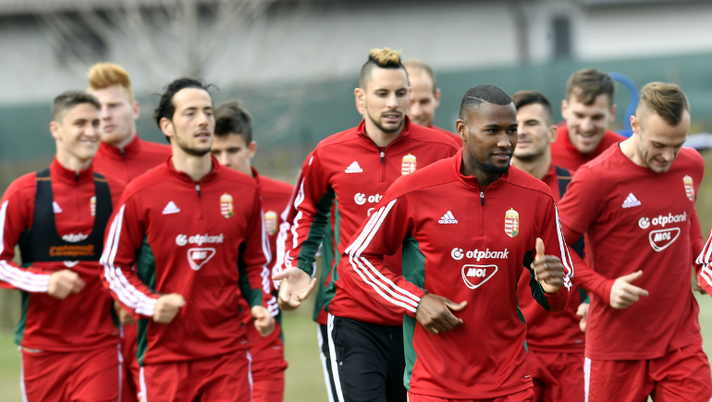 Roland Sallai si allena con la nazionale ungherese 