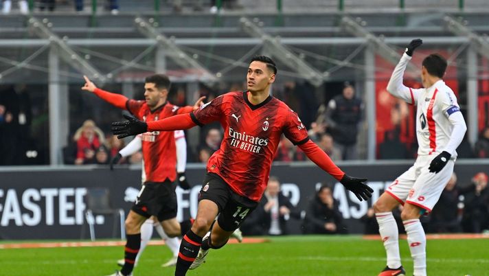 esultanza Tijjani Reijnders AC Milan Milan-Monza 3-0 Serie A 2023-2024