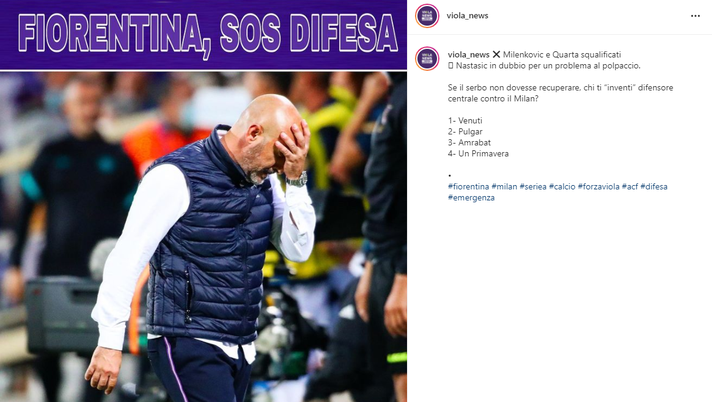 VN su Instagram – Chi “inventare” come difensore? Quattro opzioni da scegliere - immagine 1