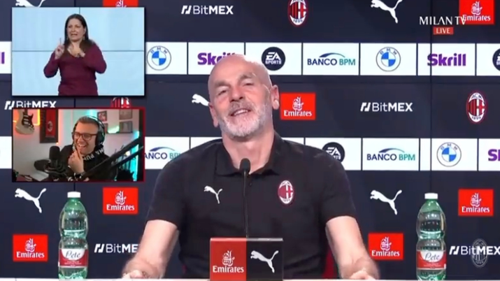 La curiosa domanda di Carlo Pellegatti a Stefano Pioli alla viglia di Inter-Milan di Serie A Carlo Pellegatti Stefano Pioli Inter-Milan