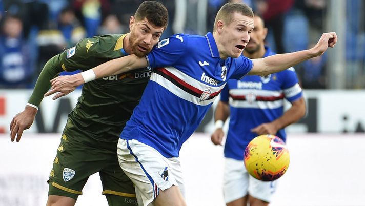 GENOA, ITALY - JANUARY 12: Jankto Jakub of UC Sampdoria in action during the Serie A match between UC Sampdoria and Brescia Calcio at Stadio Luigi Ferraris on January 12, 2020 in Genoa, Italy. (Photo by Paolo Rattini/Getty Images) GENOA, ITALY - JANUARY 12: Jankto Jakub of UC Sampdoria in action during the Serie A match between UC Sampdoria and Brescia Calcio at Stadio Luigi Ferraris on January 12, 2020 in Genoa, Italy. (Photo by Paolo Rattini/Getty Images)