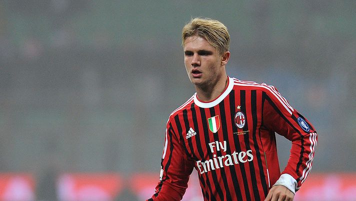 MILAN, ITALY - JANUARY 18: Alexander Merkel of AC Milan looks on during the TIM Cup match between AC Milan and Novara Calcio at Giuseppe Meazza Stadium on January 18, 2012 in Milan, Italy. (Photo by Valerio Pennicino/Getty Images) MILAN, ITALY - JANUARY 18: Alexander Merkel of AC Milan looks on during the TIM Cup match between AC Milan and Novara Calcio at Giuseppe Meazza Stadium on January 18, 2012 in Milan, Italy. (Photo by Valerio Pennicino/Getty Images)