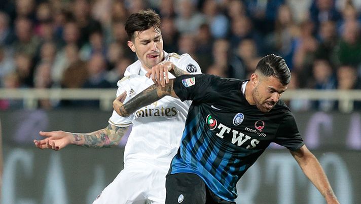Petagna contro Romagnoli, Atalanta - Milan, Getty Images