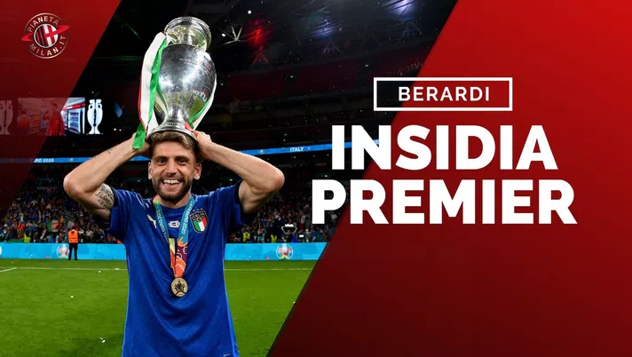 Domenico Berardi (attaccante Sassuolo) festeggia la vittoria degli Europei con l'Italia. È un obiettivo di calciomercato del Milan | AC Milan News (Getty Images)