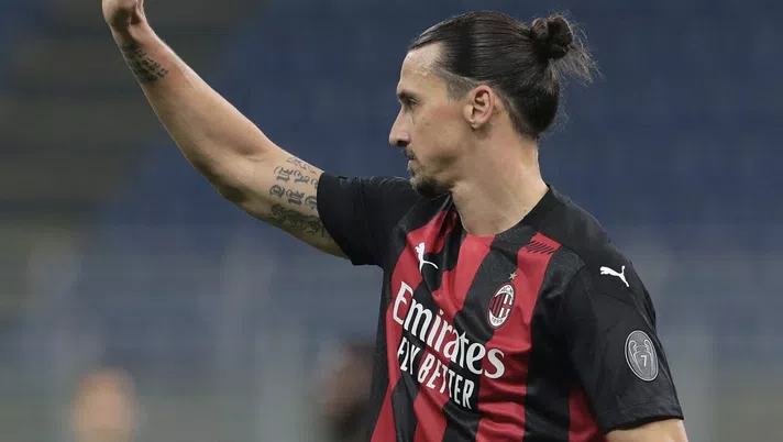 Zlatan Ibrahimovic (attaccante AC Milan) durante Milan-Verona (Serie A 2020-2021) | AC Milan News (Getty Images)