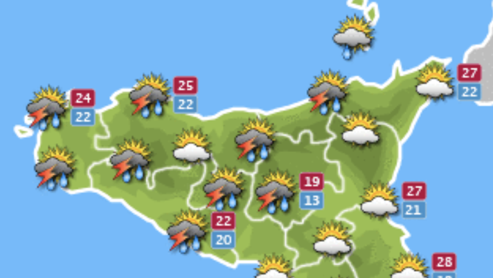 Meteo, Palermo: temporali e schiarite, le previsioni di martedì 5 ottobre  meteo