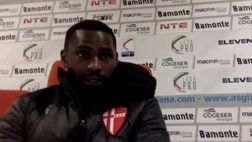Giana Erminio-Padova, Cissè: “A volte si sottovaluta l’avversario. Pubalgia? Un calvario”