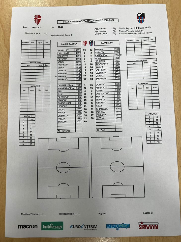 FINALE PADOVA-CATANIA 2-1 (12′ Palombi, 25′ Crisetig, 78′ Monaco) - immagine 4