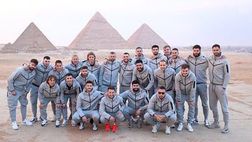 Luka Modric, calci e sorrisi sotto le Piramidi di Giza: lui si diverte e la Croazia vince la finale