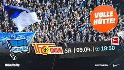 Derby di Berlino sold out: non accadeva all’Olympiastadion dal gennaio 2020…